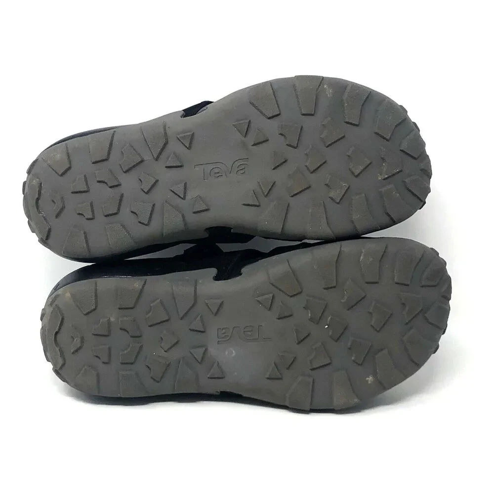 Teva Flintwood Black Hiking Sandals Mens Size 8 Outdoors Trail Water/Land Shoe